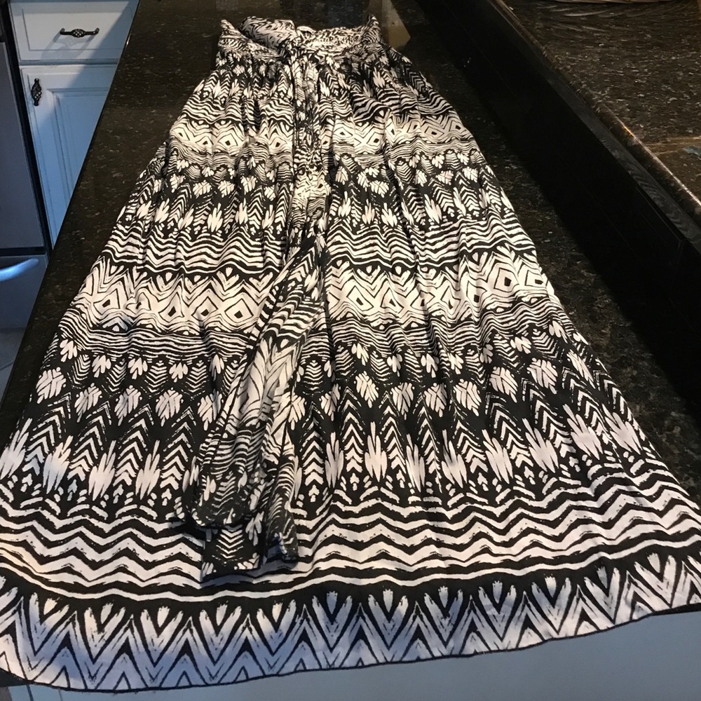 Strapless maxi dress